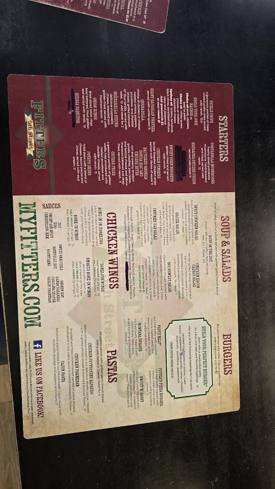 Fitters 5th Street Pub Menu image 4